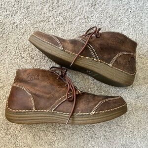 Tony Lama Chukka Mens 11.5 D Ankle Boots Distressed Brown Leather Shoes RR3016